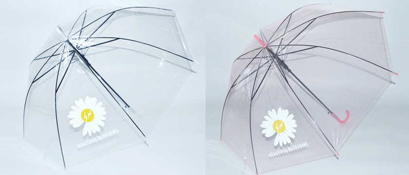 Paraguas de golf transparente