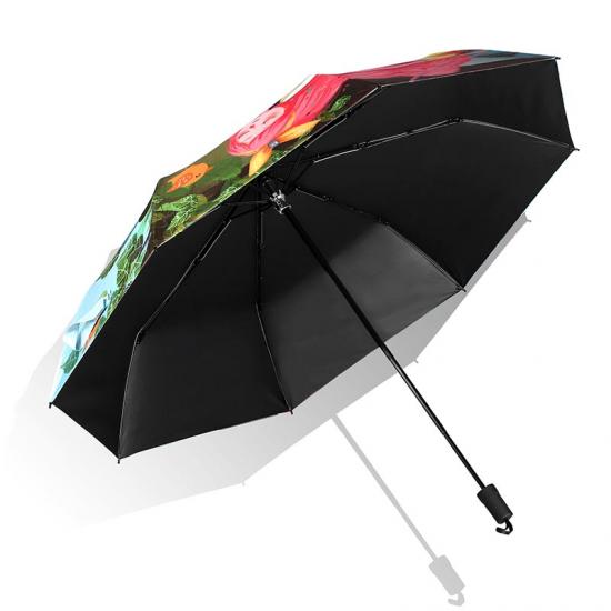 Pequeño diseño de paraguas plegable automático a prueba de viento