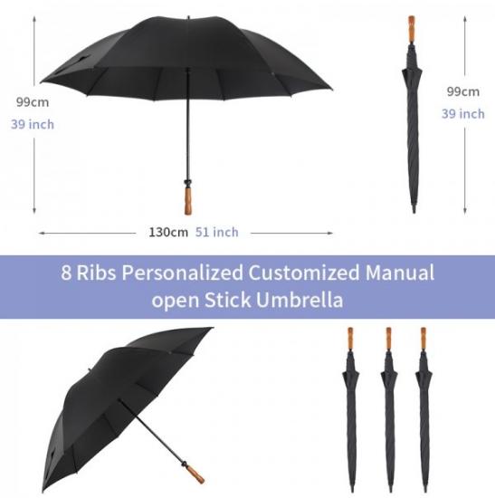 Paraguas de golf doble de 49 pulgadas