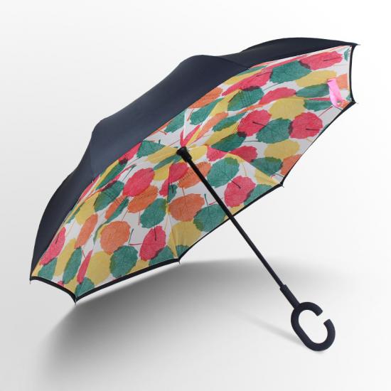 Niño niño niño niña dibujos animados inversa paraguas