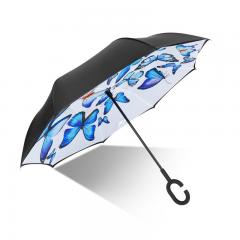 Paraguas de doble capa inversa