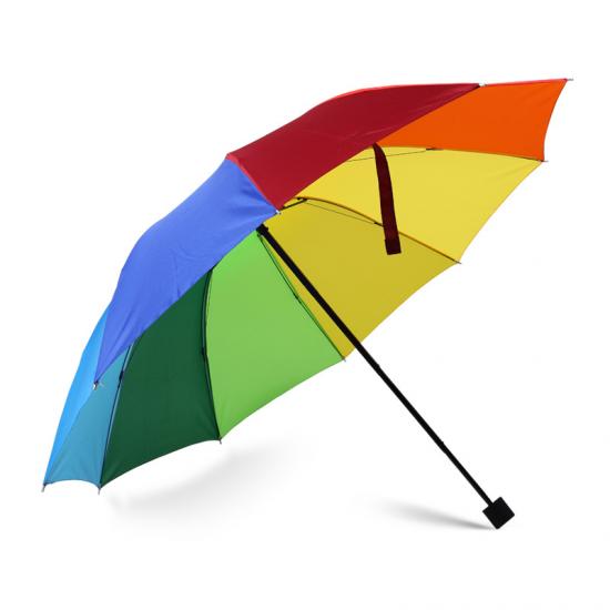 paraguas plegable arcoiris