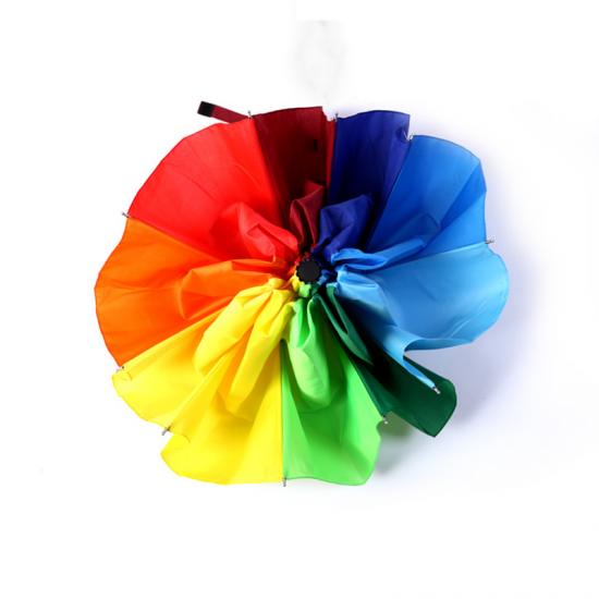 Paraguas de regalo plegable arco iris grande promocional