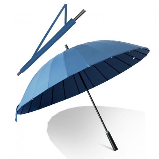 Paraguas de golf resistente al viento doble de 24 costillas
