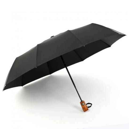 Paraguas de la publicidad del LOGOTIPO del paraguas de 3 pliegues del negocio de los hombres