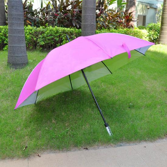 Paraguas de golf cubierto de plata de la protección UV de plata colorida
