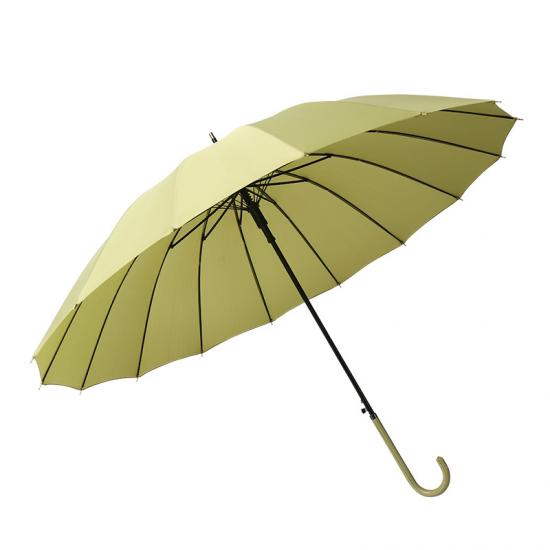 Paraguas automático de mango largo, paraguas publicitario con LOGO impreso femenino