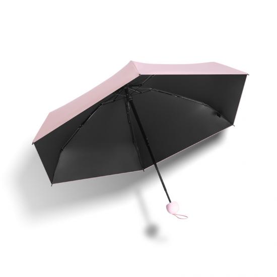 Mini paraguas plano plegable ultraligero portátil 6