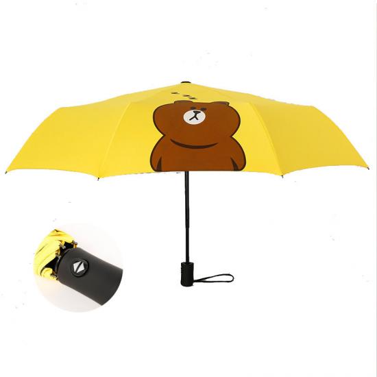 paraguas de oso de dibujos animados paraguas de seguridad para niños