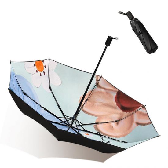 sombrilla de vinilo plegable automática regalo paraguas
