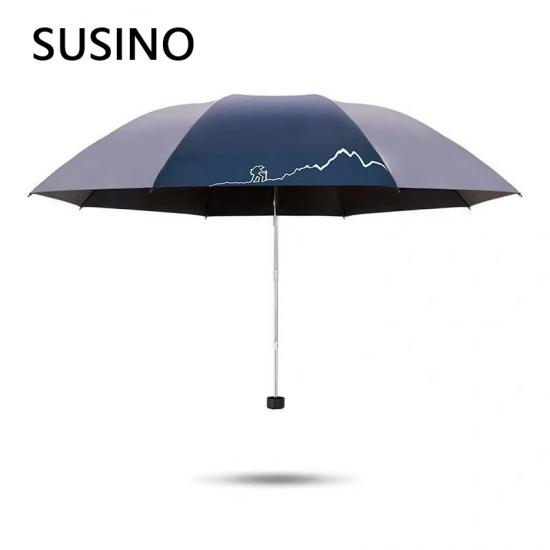 Paraguas de negocios plegable de viajero con protección UV
