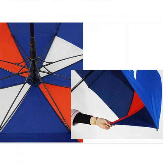 paraguas retro estilo vintage con mango de madera
