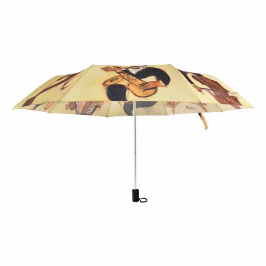 Impresión fotográfica personalizada Señoras ligeras Paraguas plegables Ventas al por mayor
