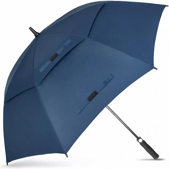 Venta al por mayor Paraguas personalizable Paraguas de golf personalizado abierto automático de doble capa
