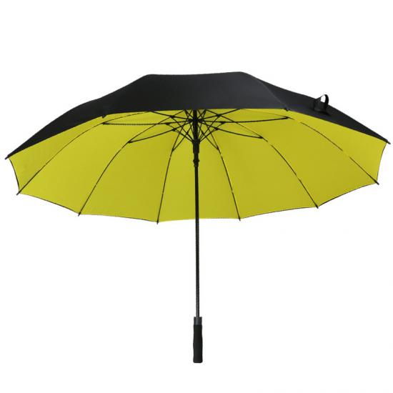 Paraguas de mango largo de doble capa, 10 costillas, paraguas publicitario, logotipo impreso, paraguas de Golf
