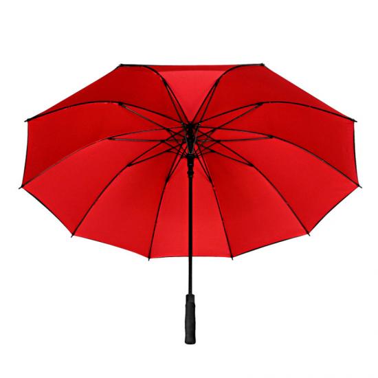 Paraguas de mango largo de doble capa, 10 costillas, paraguas publicitario, logotipo impreso, paraguas de Golf
